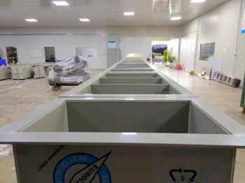 Xử lý môi trường với bồn bể hóa chất làm từ tấm nhựa PP