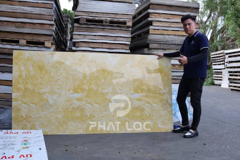 Kích thước tấm PVC vân đá tiêu chuẩn trên thị trường