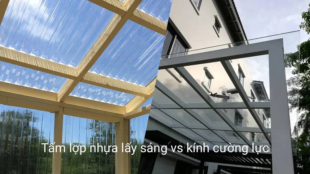 So sánh tấm Poly trong suốt với các vật liệu khác trong kiến trúc