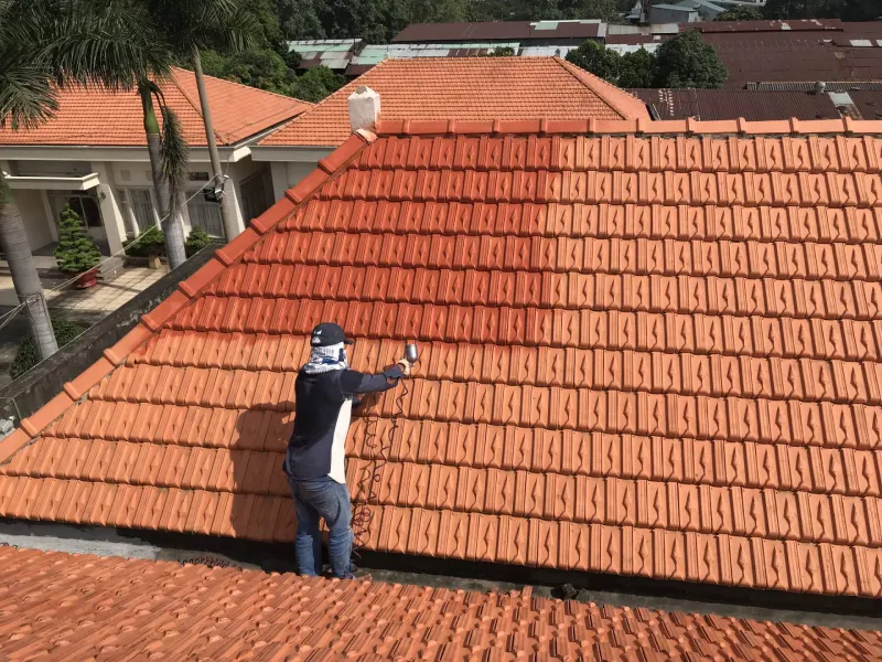 Sơn chống thấm toàn bộ mái