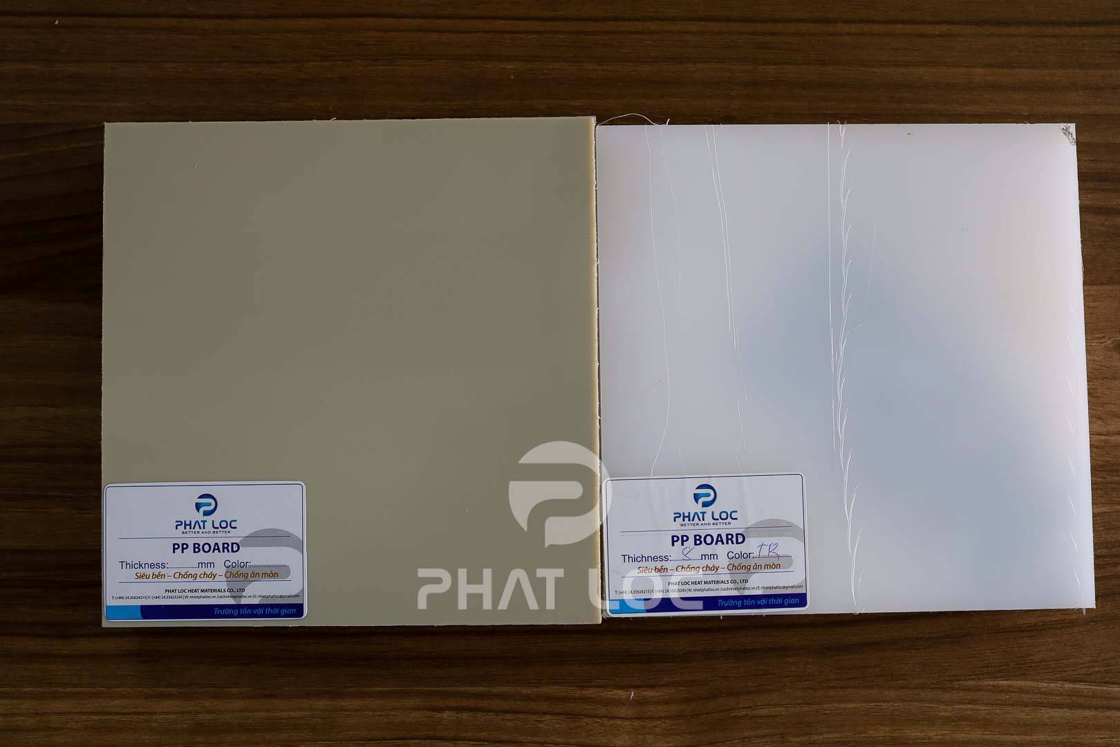Thông số kỹ thuật tấm nhựa PP Phát Lộc